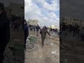 Chaos during aid distribution in Gaza City