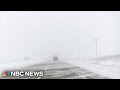Drone video shows extreme winter weather in Iowa