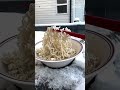 Eggs and ramen freeze in extreme cold weather