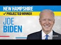 NBC News projects Joe Biden won the New Hampshire Democratic primary
