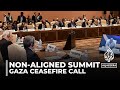 Non-aligned summit concludes as member countries call for a ceasefire in Gaza