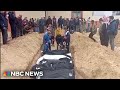Palestinians dig mass grave inside Nasser hospital complex
