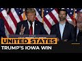 Trump wins in Iowa, cementing frontrunner status in 2024 race