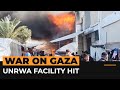 UNRWA facility under Israeli attack in Khan Younis | #AJshorts