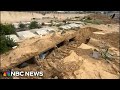 Video shows damaged cemetery after Israeli forces search for hostages in Gaza