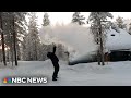 WATCH: Boiling water turns into snow and ice in freezing Finland
