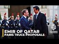 Emir of Qatar and President Macron meet in Paris to discuss Israel’s ongoing war on Gaza
