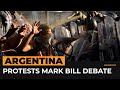 Police clash with protesters as Argentina debates controversial bill | #AJshorts