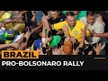 Thousands rally to support Brazil’s accused ex-president Bolsonaro