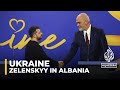 Ukrainian President Volodymyr Zelenskyy in Albania to attend Ukraine-Southeast Europe summit