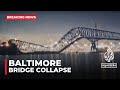 Baltimore bridge collapse: Bridge collapses into water after being struck by ship