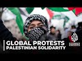 Palestinian solidarity protests: Thousands join global rallies calling for ceasefire