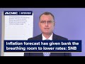 SNB's Jordan: Inflation forecast has given bank the breathing room to lower rates