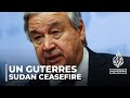 UN chief calls for ceasefire in Sudan: Guterres says time is of the essence