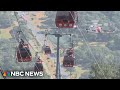 Dramatic rescue video of nearly 200 left stranded in midair after deadly Turkey cable car accident