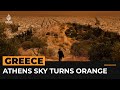 Dust storm turns sky orange over Athens | AJ #shorts