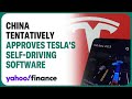 Tesla stock pops after China tentatively approves Full Self-Driving software: Report