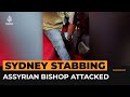 Video captures attacker stabbing Assyrian Orthodox bishop in Sydney | AJ #Shorts