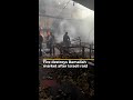 Fire destroys Ramallah market after Israeli raid | AJ #shorts