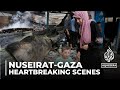 Mothers mourn children killed in Israeli attack in Nuseirat camp