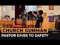 Pastor narrowly avoids being shot in middle of Sunday sermon | AJ #Shorts