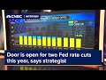 Door is open for two Fed rate cuts this year, says strategist