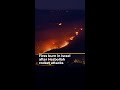 Fires burn in northern Israel after Hezbollah rocket attacks | AJ #shorts