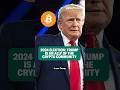 2024 election: Trump positioning himself as a crypto ally #shorts