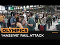 French rail hit by ‘massive attack’ as Olympics begin | AJ #shorts