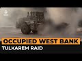 Israeli bulldozer carries bodies through Tulkarem after raid | AJ #Shorts