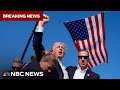 LIVE: Trump survives assassination attempt; Shooter killed, 1 spectator dead | NBC News NOW