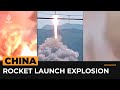 Rocket explodes during accidental launch in China | #AJshorts