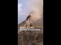 Yemen rockslide narrowly misses houses | #AJshorts