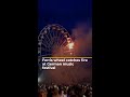 Ferris wheel catches fire at music festival in Germany | AJ #shorts