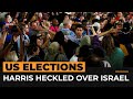 Kamala Harris heckled by protesters over Israel-Palestine stance | Al Jazeera Newsfeed