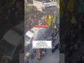 A device exploded at a funeral for Hezbollah members