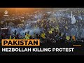 Clashes as Pakistanis protest over Hezbollah leader’s killing | AJ #shorts