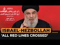 Hezbollah chief: Israel crossed “all red lines” with device explosions | AJ #Shorts