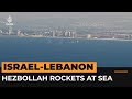 Hezbollah rockets land in sea near Israeli city | AJ #shorts