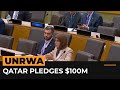 Qatar announces $100M for funding of UNRWA to support Gaza effort | AJ #shorts