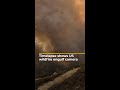 Timelapse shows US wildfire engulf camera | AJ #shorts