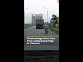 Truck plunges into river from collapsing bridge in Vietnam | AJ #shorts