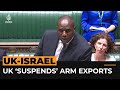 UK announces partial ban on weapons exports to Israel | Al Jazeera Newsfeed