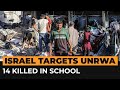 Video shows destruction from Israeli strike on UNRWA school-turned-shelter | AJ #Shorts