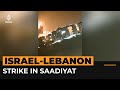 Video shows huge explosion from Israeli strike south of Beirut | AJ #Shorts