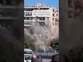 Beirut residential building leveled by Israeli airstrike￼