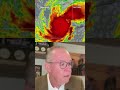 A meteorologist becomes emotional while discussing Hurricane Milton