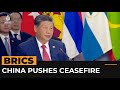 Chinese President Xi pushes for Gaza ceasefire at BRICS meeting | AJ #shorts