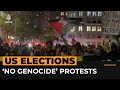 Hundreds rally against genocide on Election Day | AJ #shorts