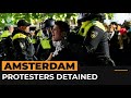 Police detain pro-Palestinian protesters defying Amsterdam ban | AJ#shorts